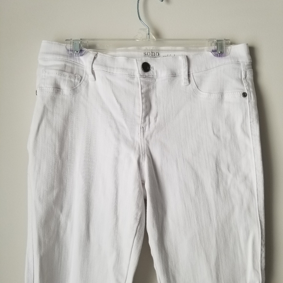 New York & Co. Soho Jeans White Ankle Leggings, Size 8 - Picture 6 of 10